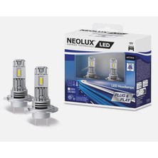 Nacario Neolux H7 LED Far Ampulleri, 6000K Beyaz Soğuk Beyaz, 2'li Paket