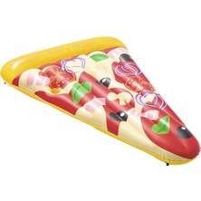 Nacario Bestway 44038 Pizza Party Lounge 188 x 130 cm Hava Yatağı ile Bardak Tutucu