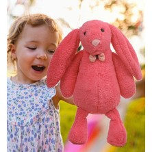 Nacario Hediyeli- Uyku Arkadaşım Uzun Kulak Bunny Peluş Tavşan 65 cm Fuşya