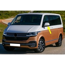 Nacario Sol Dış Dikiz Ayna Alt Kapağı Siyah 7E1857603B Vw Caravelle ile Uyumlu 2020-2022