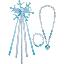 Nacario Frozen Elsa Asa-Kolye-Bileklik Seti Renkli 3+