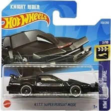 Nacario Hot Wheels - K.ı.t.t. Süper Takip Modu - Hw Ekran Zamanı 7/10 - HCV39 - Kısa Kart - Knight Rider - Pontiac Firebird Trans Am - Mattel 2022