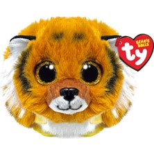 Nacario Ty Clawsby Tiger Beanie Ball 7cm - Quetschbare Beanie Baby Weiche Pluschtiere - Sammelbares Kuscheliges Stofftier