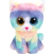 Nacario Ty Beanie Boo Heather Tek Boynuzlu Kedi 15 cm