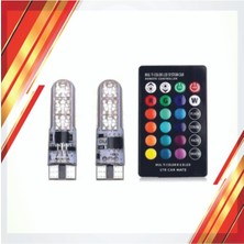 Nacario Kumandalı Rgb T10 Park Ledi Far Ledi Renkli Park Ampulü