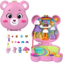 Nacario Polly Pocket™ Care Bears Mikro Oyun Seti Polly Pocket ve Care Bears Bebekler ve Oyun Seti, Oyuncak Araba ve Temalı Aksesuarlar, Mini Seyahat Oyuncağı JCC14