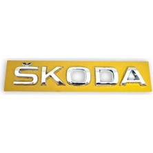Nacario Arka Bagaj Kapağı Skoda Marka Yazısı 5JA853687 Skoda Karoq ile Uyumlu 2018-2020
