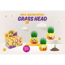 Nacario Yuup Emoji Temalı Çim Adam 6'lı Set – Çocuklar Için Eğitici ve Eğlenceli Bitki Yetiştirme Kiti