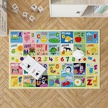 Nacario Türkçe Kelime Öğretici Oyun Matı - Bebek Oyun Halısı