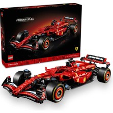 TeknoKapsül LEGO ® Technic Ferrari Sf-24 F1 Araba 42207 - Yetişkinler Için Koleksiyonluk Model Yapım Seti (1361P)