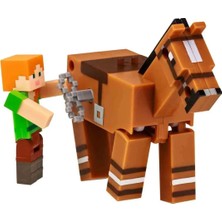 TeknoKapsül Minecraft 3D Kurma Mekanizmalı 2’li Figür Paketi - Alex ve At