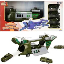 TeknoKapsül Maxx Wheels 4 Arabalı Taşıyıcı Helikopter - Askeri Helikopter