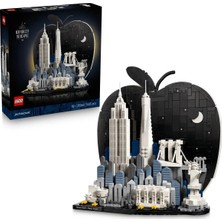 TeknoKapsül LEGO ® Architecture New York City – Büyük Elma 21066 - Yetişkinler Için Model Yapım Seti (1465 Parça)
