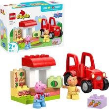 TeknoKapsül LEGO Duplo Peppa Pig Traktör ve Pazar 10468 - 2 Yaş ve Üzeri Çocuklar Için Yaratıcı Oyuncak Yapım Se