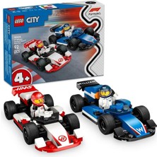 TeknoKapsül LEGO City F1 Williams Racing ve Haas F1 Yarış Arabaları 60464 - 4 Yaş ve Üzeri Çocuklar Için