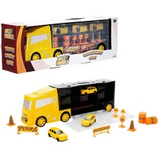 TeknoKapsül Maxx Wheels Taşıma Çantalı Transporter Oyun Seti - Sarı