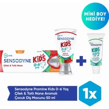 TeknoKapsül Sensodyne Promine 0-6 Yaş Çocuk Diş Macunu 50ML - Çilek Aromalı 50ML + Mini Boy Hediye! (15ML)