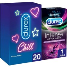 TeknoKapsül Durex Chill Karma Paket Prezervatif 20’li+ Little Devil Titreşimli Halka