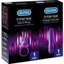 TeknoKapsül Durex Intense Vibe Bullet + Devil Ring Titreşimli Halka