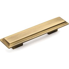 Nacario System 9084 Line-Çizgili Kulp Antik Renk Tek Adet 96 mm Antik Tek Ebat SSY9084 0096 Abm