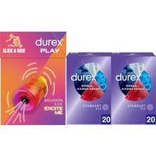TeknoKapsül Durex Manuel Mastürbatör + Durex Chill Karma Paket Prezervatif 40LI