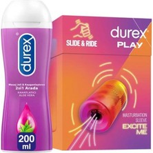 TeknoKapsül Durex Manuel Mastürbatör + Aloevera 2'si 1 Arada Kayganlaştırıcı Masaj Jeli 200ML