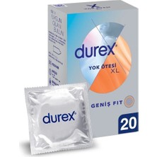 TeknoKapsül Durex Yok Ötesi Xl Ince Prezervatif 20'li, Geniş Fit