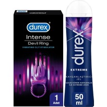 TeknoKapsül Durex Intense Devil Ring Titreşimli Halka + Durex Extreme Anal Kayganlaştırıcı Jel 50ML