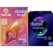 TeknoKapsül Durex Çoklu Erojen Bölge Uyarıcı + Maraton Geciktiricili Prezervatif 30LU
