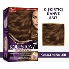 TeknoKapsül Wella Koleston Supreme Kit Saç Boyası 5/37 Kışkırtıcı Kahve