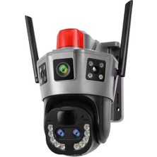O-kam 4445 Smart Güvenlik Kamerası 2 Lens Alert Wi-Fi Ptz