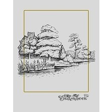 Nacario Sketchbook: River Scene, Large 8.5" x 11", 110 Pages, Perfect For Everyone, Crayons, Pencils, Drawing And Sketching