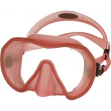 Beuchat Maxlux S Mask Dalış Maskesi Kırmızı Şeffaf