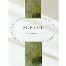 Nacario Independently Published Green Modern Sketch Book: 8.5"X11", 100 Sheets