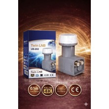 Ulbay Çiftli Lnb 0.1db Full Hd 4K ve 3D Uyumlu Universal Twin Lnb UB-202 Lnb