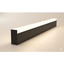 Yurdugül 100 cm Lineer LED Sarkıt Armatür 3000K Günışığı Siyah Kasa Kademeli Difüzör