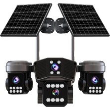 O-kam 333 Aov Çift Solar Smart Güvenlik Kamerası 4 Lens Wi-Fi Ptz