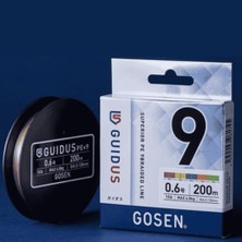 Gosen Guidus Pex9 150M #0.6 (0.128MM) 15LB / 6.8kg Ip Misina