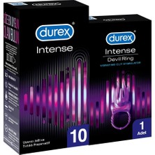 TeknoKapsül Durex Intense Prezervatif 10’lu + Devil Ring Halka + Intense Delight Bullet Vibratör