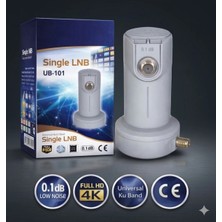 Ulbay Tekli Lnb (Single) Uydu Lnb 0.1db 3D Fhd 4K UB-101 Lnb