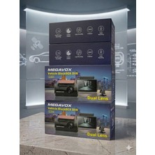 Megavox L-331 3" Dvr Araç Içi Kamerası LCD Ekranlı Gece Görüşlü 2 Kameralı G-Sensör Wi-Fi 1080P