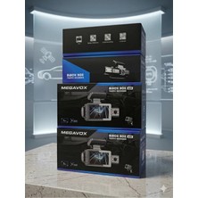 Megavox A-88 3" Dvr Araç Içi Kamerası LCD Ekranlı Gece Görüşlü 3 Kameralı G-Sensör Wi-Fi 1080P