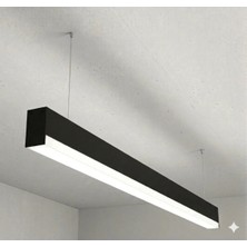 Yurdugül 100 cm Lineer LED Sarkıt Armatür 4000K Siyah Kasa Kademeli Difüzör