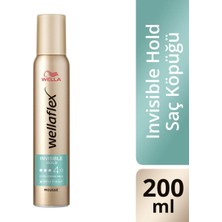 TeknoKapsül Wella Wellaflex Invisible Hold Görünmez Tutuş Sağlayan Saç Köpüğü Extra Strong Hold - 200 ml