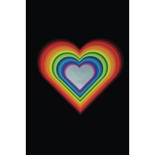 Nacario Raınbow Heart Notebook: Blank White Paper, 120 Page 6”x9” Pad With Pop Art Cover For School, College, Art, Math, Computer, Science, Students, Artists, ... Destined For A Blank Canvas: Creatives