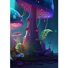 Nacario Independently Published A4 Artist Sketchbook Neon Toadstool Cover