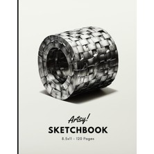Nacario Sketchbook: 120 Pages Unlined Drawing Notebook, 8.5X11 Large Sketch Book For Doodling Or Sketching Journal