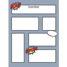 Nacario Comic Book: Blank Interior, 100 Page, Make Your Own Comic Strip (8.5 x 11 In.)