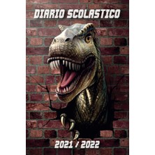 Nacario Diario Scolastico 2021 2022: Agenda Scolastica Per I Compiti | 2 Giorni Per Pagina | Da Settembre 2021 Ad Agosto 2022 | Scuola, College, Liceo E Studenti | Dinosauro Trex