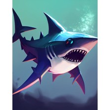 Nacario Independently Published Shark Cartoon Drawable Sketchbook
